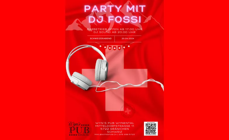 Party mit DJ Foosi Wyns Pub Wynental Wyn’s Pub Wynental, Mitteldorfstrasse 11, 5722 Gränichen Tickets