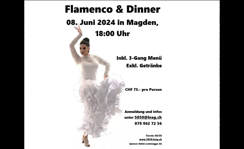 Flamenco Show & Dinner Gemeindesaal Magden, Schulstrasse 23, 4312 Magden Tickets